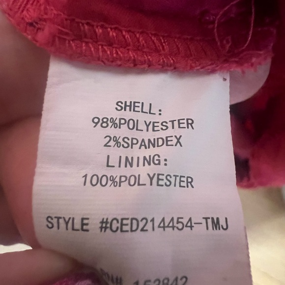 Melloday “Marsala” Pink Wrap Tie Palazzo Wide Leg Romper SzM Pockets - Picture 7 of 15